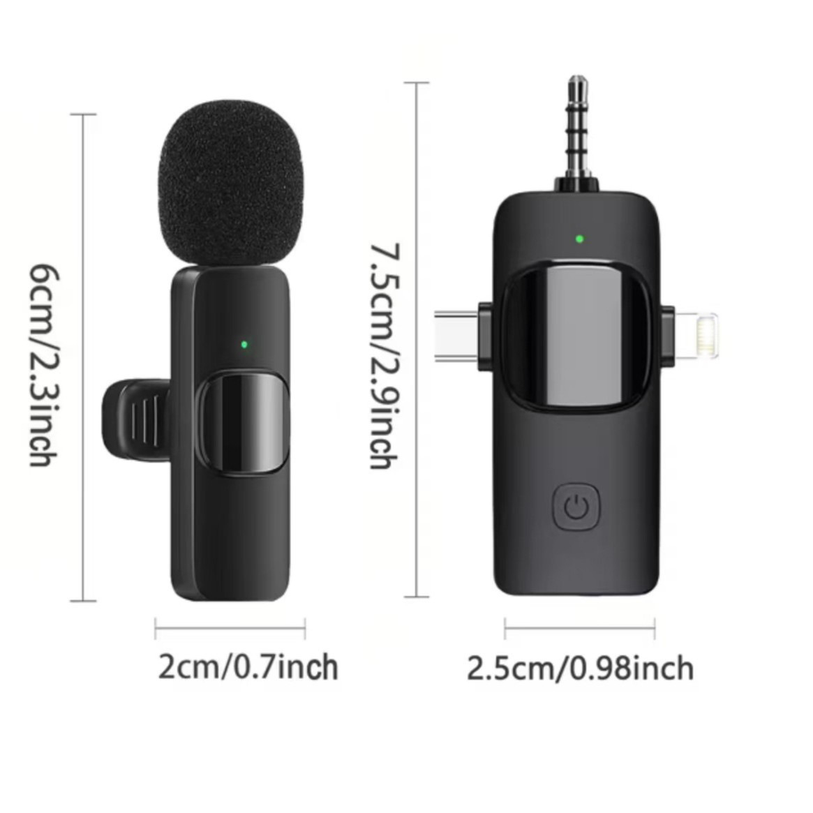 Transfronterizo K15 micrófono de collar inalámbrico teléfono móvil mini micrófono de transmisión en vivo 3 - en - 1 grabación de radio reducción de ruido MacK1