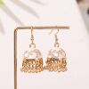 Multicoloured small bell, ethnic metal earrings, 2022, ethnic style