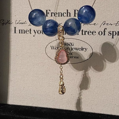 Zərgərlik ara hissələri Inlaid with Zirconium Gourd Chain - golden-pink