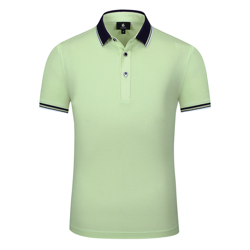 40 camisas de trabajo de manga corta con cuello, de alta gama, para empresas, polos bordados, uniformes de trabajo en grupo, camisetas personalizadas para el verano