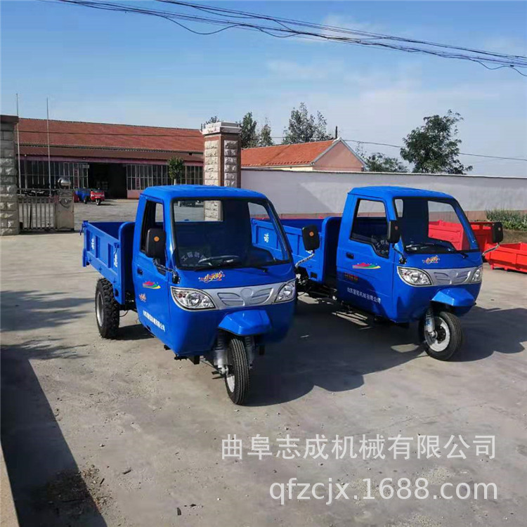 农用液压自卸三轮车 18马力柴油机动三轮车 工地拉石子运输车厂家