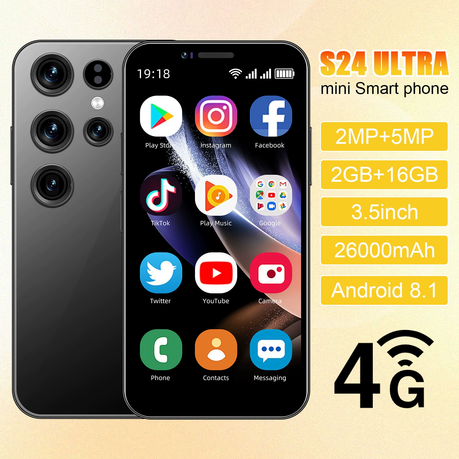 (Cross-border trading), Google, S24, small quad-core smartphone, S24 Ultra, 4G, Android
