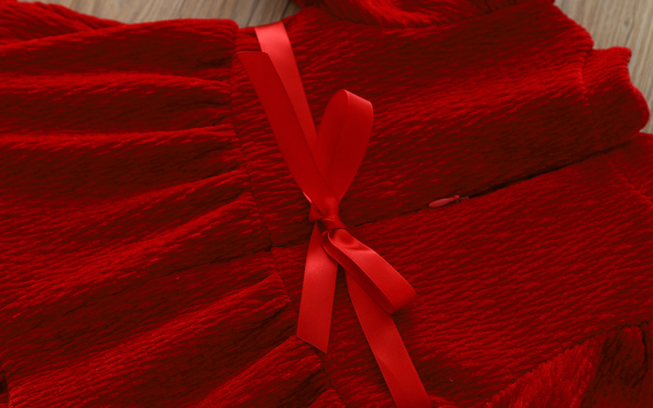 Vêtements pour filles, nouveaux styles d'automne et d'hiver, robes de princesse pour enfants de Noël en peluche épaisse de petite et moyenne taille,_voghion.com