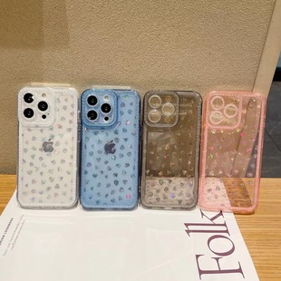 Suitable for iPhone15Promax Apple 14PLUS Mobile Phone Case Gypsophila 14 New 12 Macaron Color 11