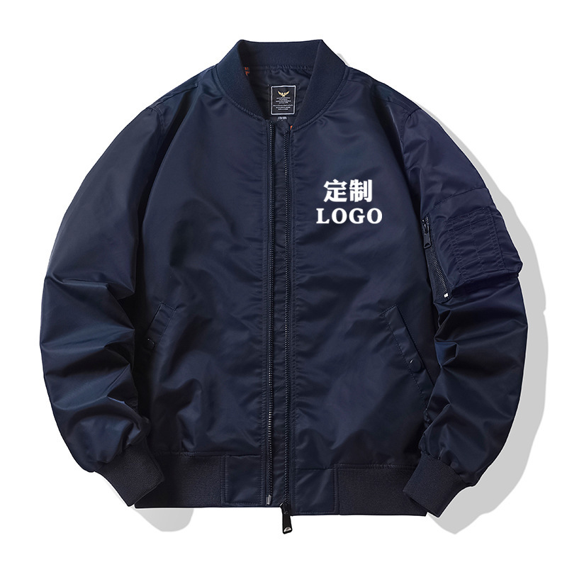 Pilot Jacket Workwear Spring and Autumn Unisex Baseball Jacket Couple's Padded Workwear Coat Trendy Brand