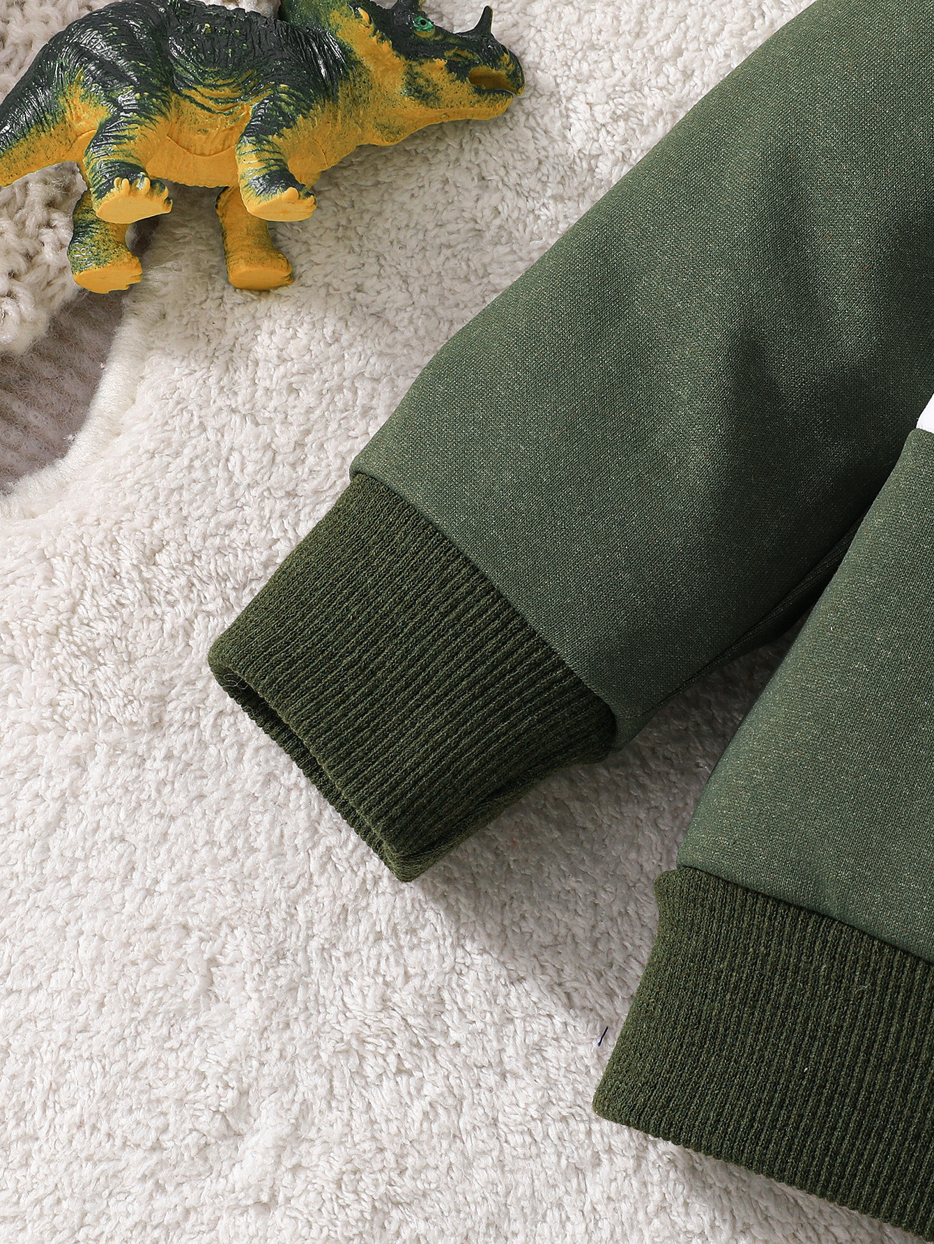 Baby Boy Dinosaur Patchwork Sweatshirt And Trousers Set Autumn_voghion.com