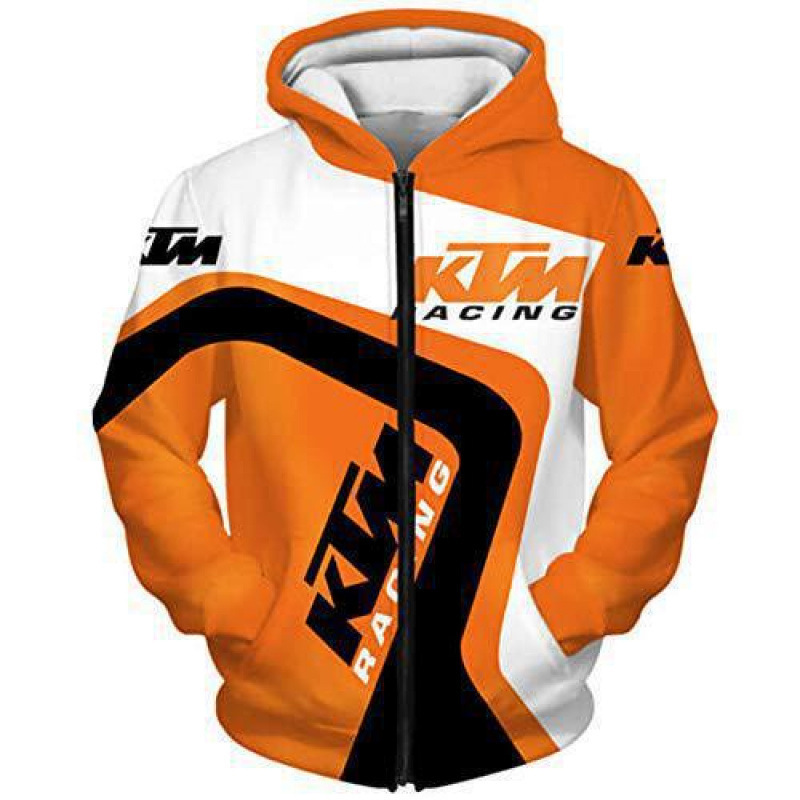 Cross-border foreign trade autumn and winter European and American pullover KTM motorcycle clothing men's sports 3D digital printing hoodie in stock