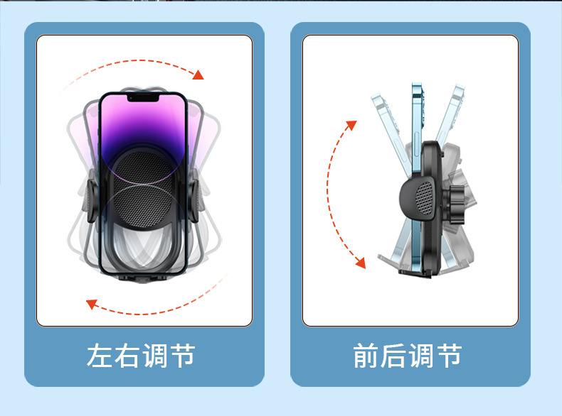 Cross-border car phone holder car suction cup telescopic bracket center console table table air conditioning Port mobile phone navigation bracket