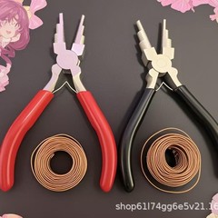六段珠宝鉗子丸口鉗子の大きさの太さはコイルの6本の円弾片を巻いて鋼線コイルの曲げ口鉗子を設計する