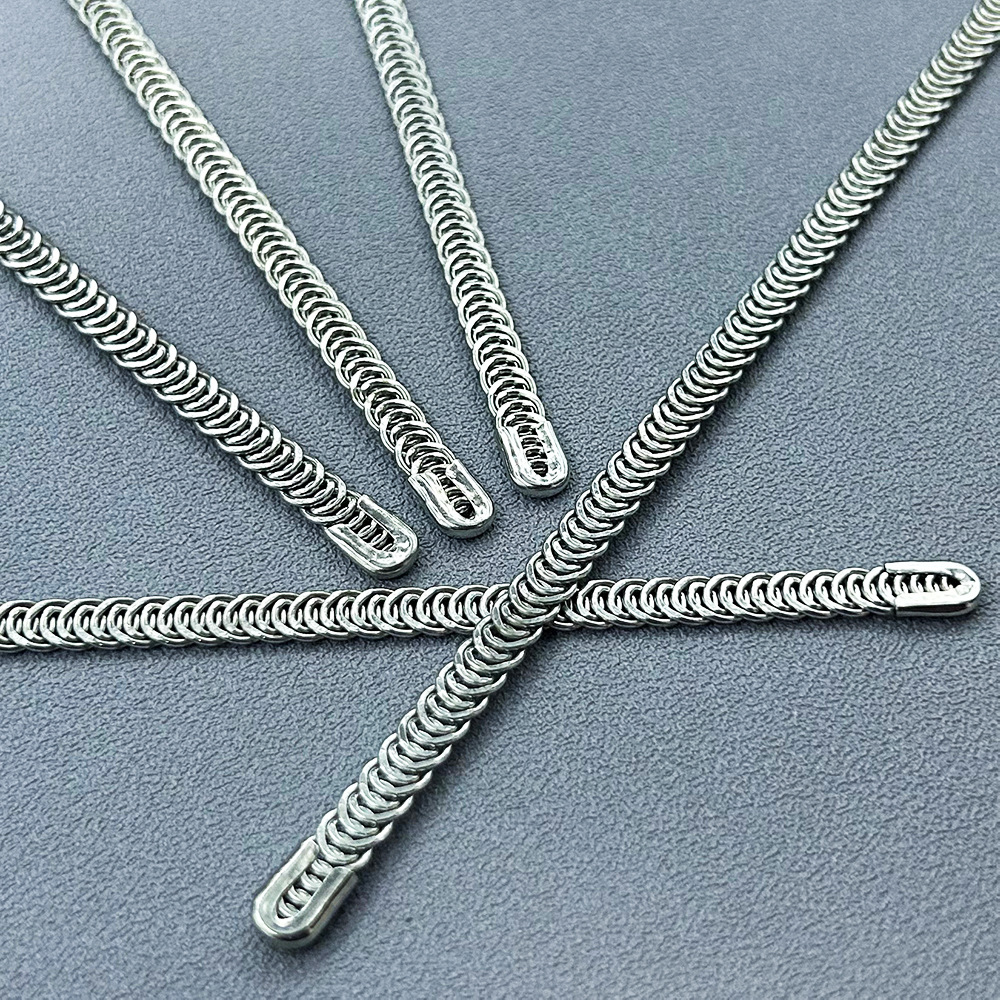 现货弹簧条束身6mm高碳钢鱼鳞骨 内衣白锌金属鱼骨文胸电镀锌钢骨