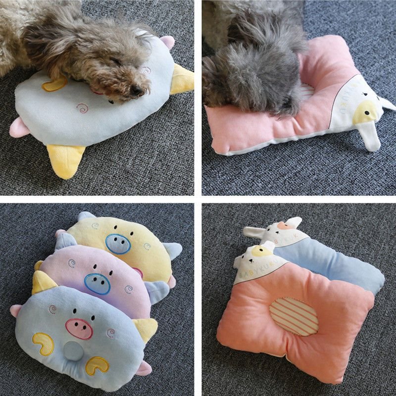 Pet pillow cat dog sleeping small pillow teddy dog bedding cartoon…