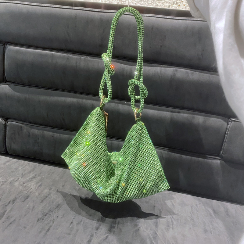 Daily Occasion Rhinestone Material Women's Backpack Backpack Women's Small Summer Rhinestone Fashion Underarm Bag