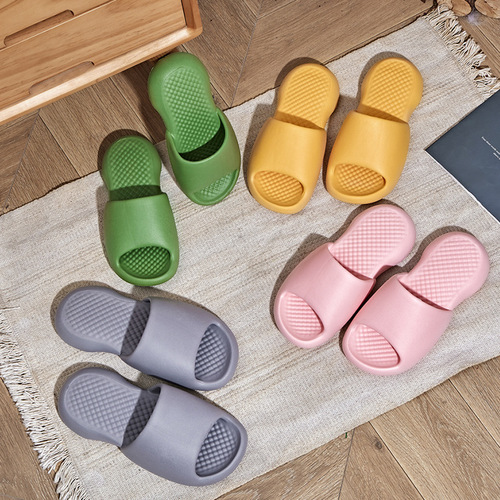 Women's Summer Home Furnishing Slippers Women's Summer Home Outerwear Soft Thick-Soled Anti-Slip Couple Men's Sandals and Slippers Wholesale