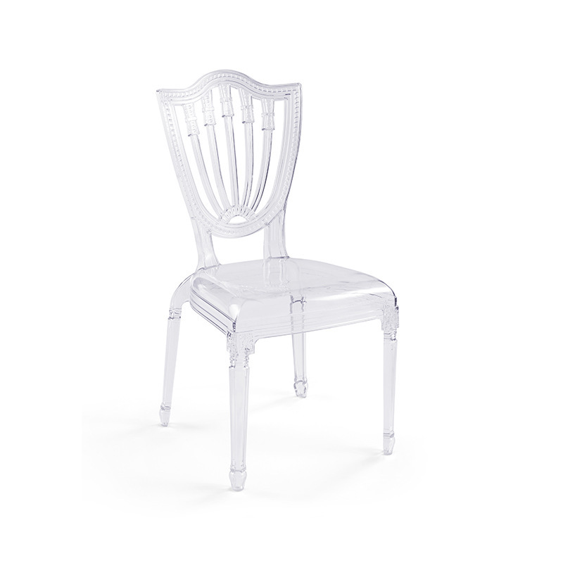 PC silla de princesa de boda transparente silla de cristal silla de respaldo de palacio silla de comedor al aire libre silla de acrílico silla de hotel para el hogar