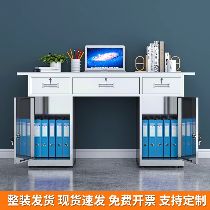 Mesa de oficina de acero inoxidable Mesa de computadora Mesa de operación médica Mesa de trabajo Mesa de taller Tesorería Mesa de computadora de oficina individual