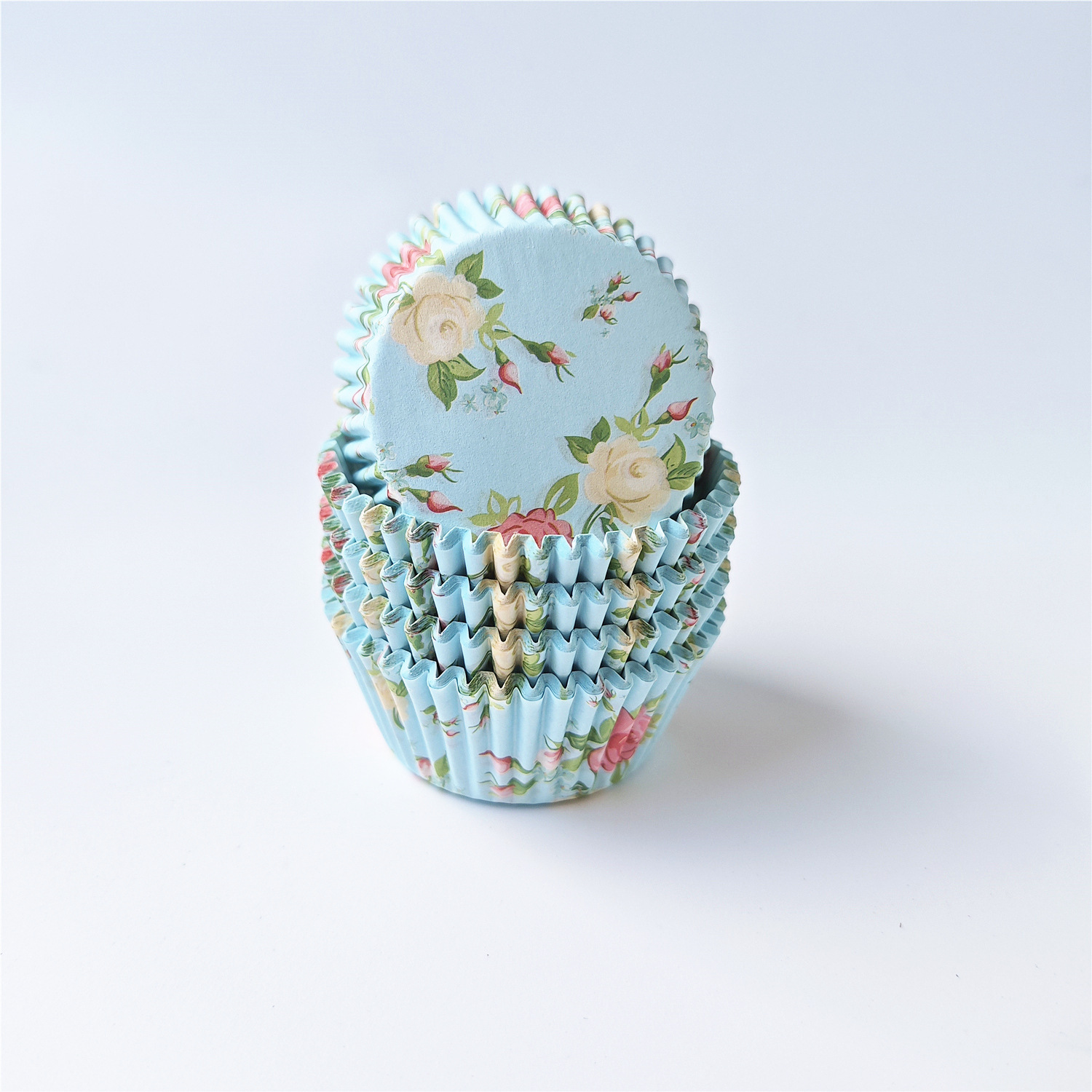 48 96 mini pastel soporte de papel un bocado de taza de papel Fu impresión de impresión de aceite de papel pequeño soporte de papel de horneado