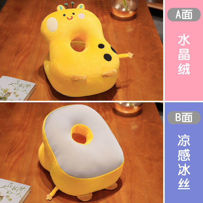Almohada para Siesta de Seda de Hielo y Peluche para Oficina y Estudiantes image 10