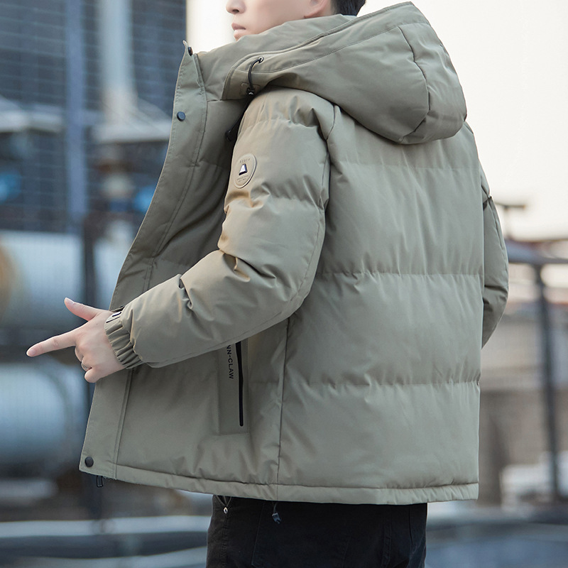 Transfronterizo de asalto de algodón chaqueta de invierno masculino suelta y gruesa ropa de algodón de hombre chaqueta con capuchón cálida chaqueta de algodón puede abrirse image 4