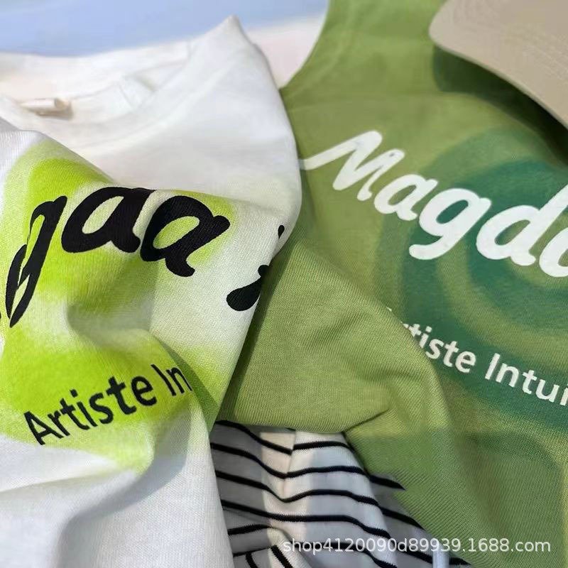cotton children's summer T-shirt for boys
