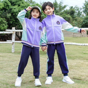 Primary school uniform spring and autumn suit sportswear three-piece first-grade children's class clothes spring and autumn kindergarten garden clothes