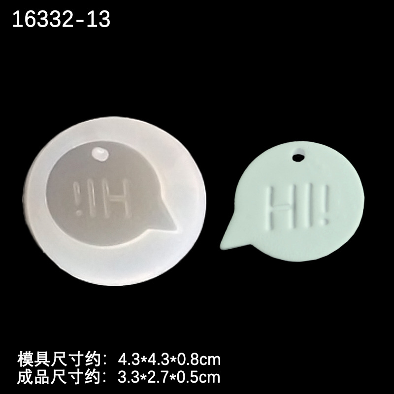 Espejo cristal epoxi Arco Iris cráneo cabeza trébol nota pastel taburete creativo DIY material decorativo Accesorios