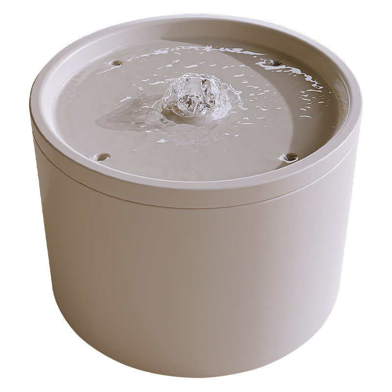 Automatisk kattdispenser, flödande och tyst cirkulationsfiltrering, keramisk vattenmatare, husdjursprodukter_voghion.com