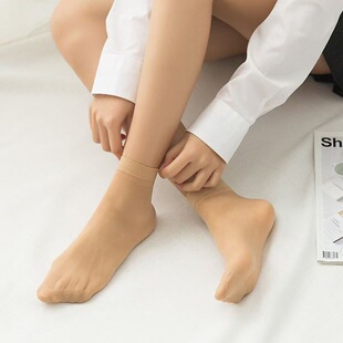 [Boutique Stockings] Women's Steel Stockings Extended and Thickened Stockings Anti-Snatch Breathable Mask Super Soft Casual Short Stockings