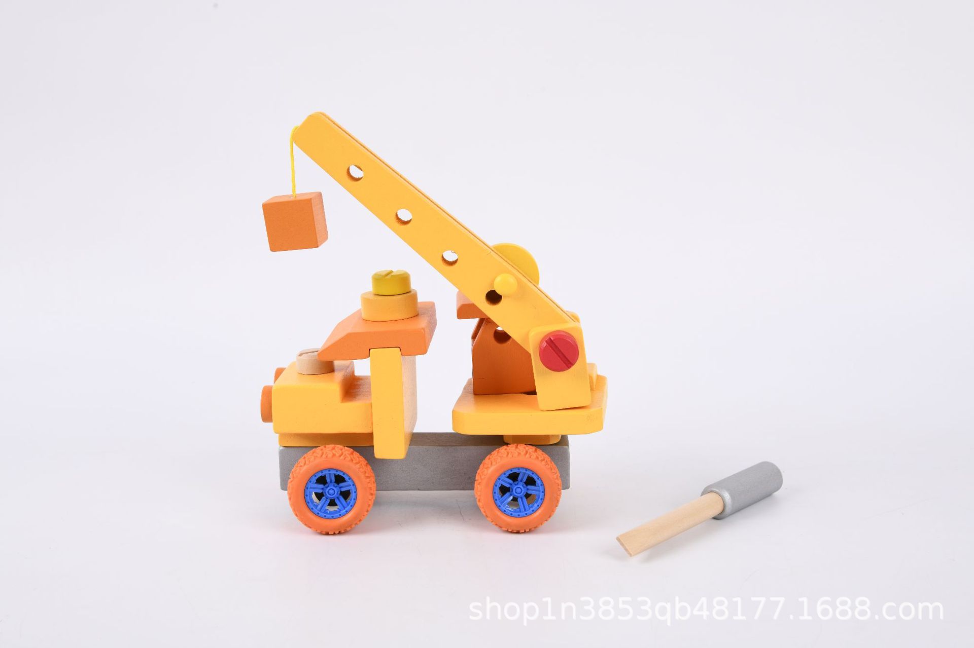 Baumont Educación temprana Puzzle Madera tornillo tuerca desmontable juguetes de ingeniería juguetes infantiles excavadoras juguetes transfronterizos