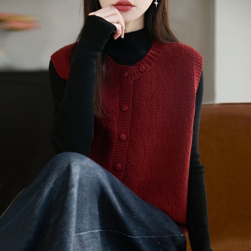 2026 New Zodiac Year Clothing Knitted Vest Cardigan Jacket for Women, Spring and Autumn Plus Size, Autumn and Winter Red Sweater 2026 New Zodiac Year Clothing Knitted Vest Cardigan Jacket for Women, Spring and Autumn Plus Size, Autumn and Winter Red Sweater