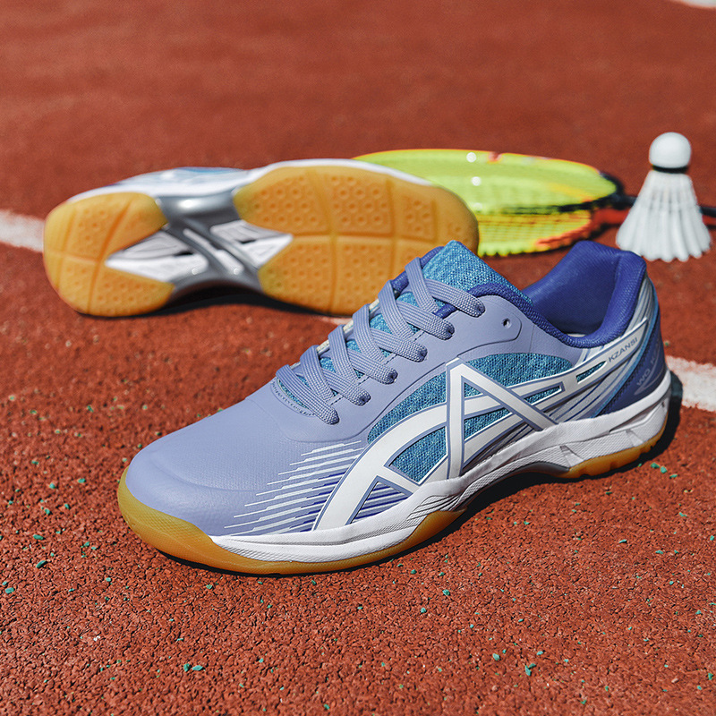 Nuevos zapatos de tenis de mesa transfronterizos primavera y otoño ventilados tenis antideslizante amortiguador zapatos de bádminton de estudiantes de secundaria juveniles