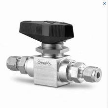 世伟洛克SS-83KS10MM直通高压球阀10 mm卡套管接头PCTFE阀座3件式