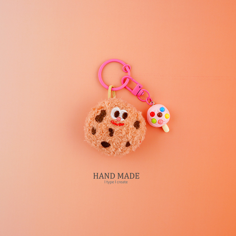 Ins curación gatito llavero suerte bolsa mochila pareja colgante nube oso felpa muñeca llave del coche