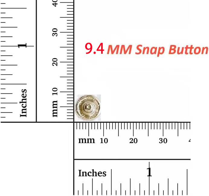 9.4mm 尺寸的金属扣