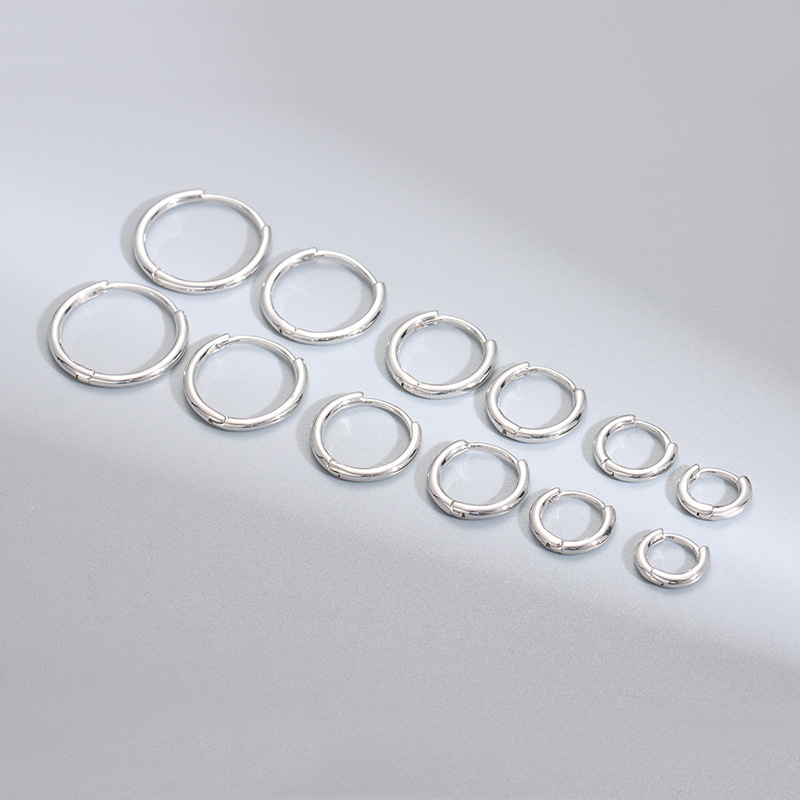 S925 sterling silver örhängen ringar för män och kvinnor blank_voghion.com