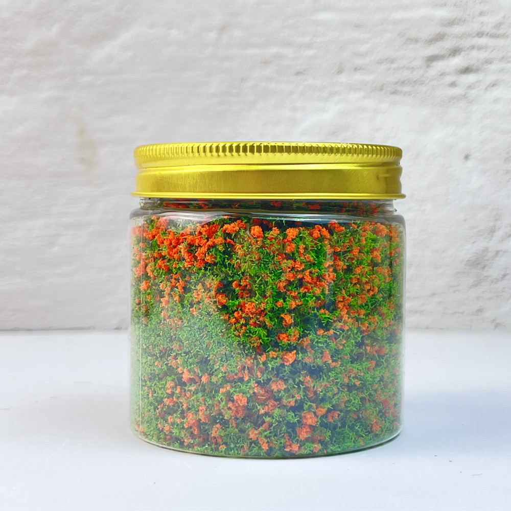 Micro-View arbusto hierba árbol polvo partículas gruesas flores y hojas militar arena bandeja escena modelo material de bricolaje