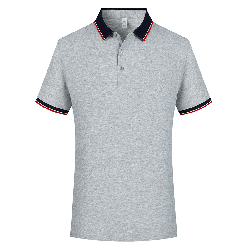 Nuevo negocio 7A antibacteriano sensación fría de hombre manga corta con collar camiseta polo personalizada sensación de alto nivel