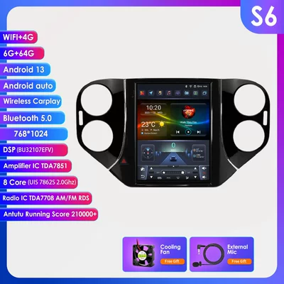 are suitable for 07-16 Volkswagen: DVD Navigation - 664g-wifi4glte-version-7862-carplay-eight-cores-97inch-suitable-for-07-16-volkswagen-tiguan