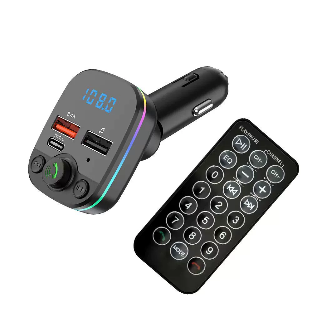 Популярный автомобильный Bluetooth MP3 C6p, громкая связь с дистанционным управлением, FM-передатчик, автомобильное зарядное устройство Bluetooth 3A, заводское зарядное устройство