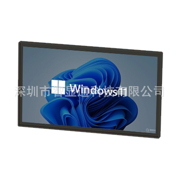 43寸黑色壁挂广告机红外显示屏触摸多媒体宣传自助查询红外一体机