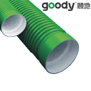 High-strength polypropylene PP-HM double-wall corrugated pipe for buried ground use SN10 factory direct water supply and drainage sewage pipe