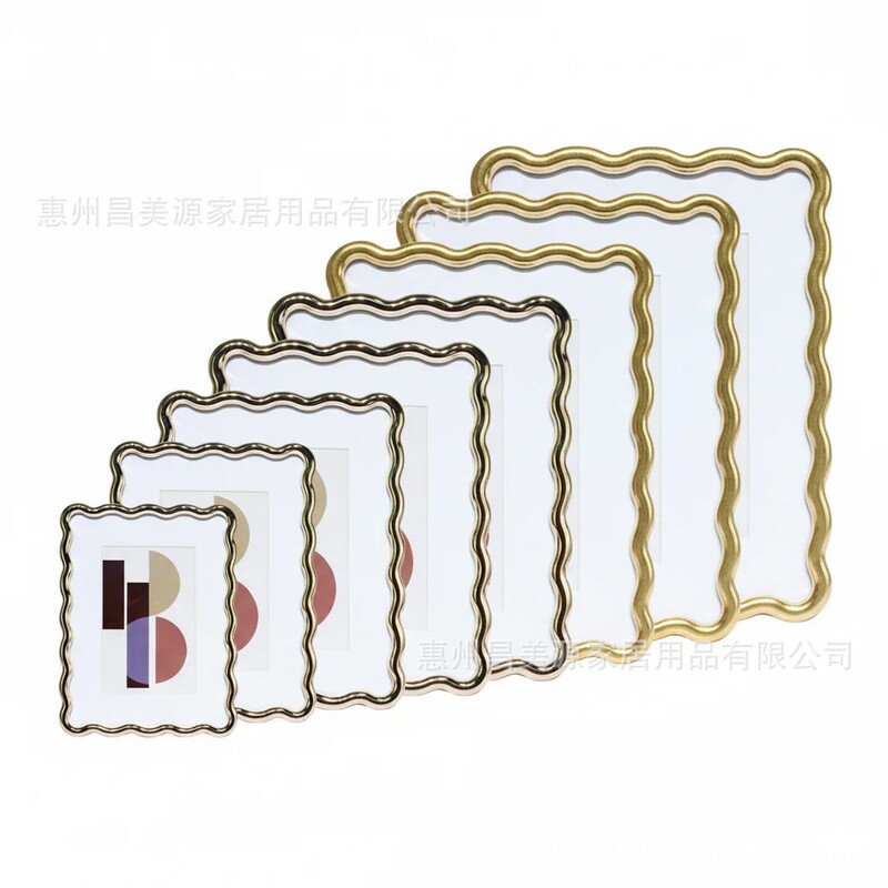 Metal Photo Frames Exclusively for Cross-Border Sales to Europe and America, Popular on Amazon, Rust-Proof, Electroplated, Non-Fading, Clear, Narrow-Edge Design, Easy to Install