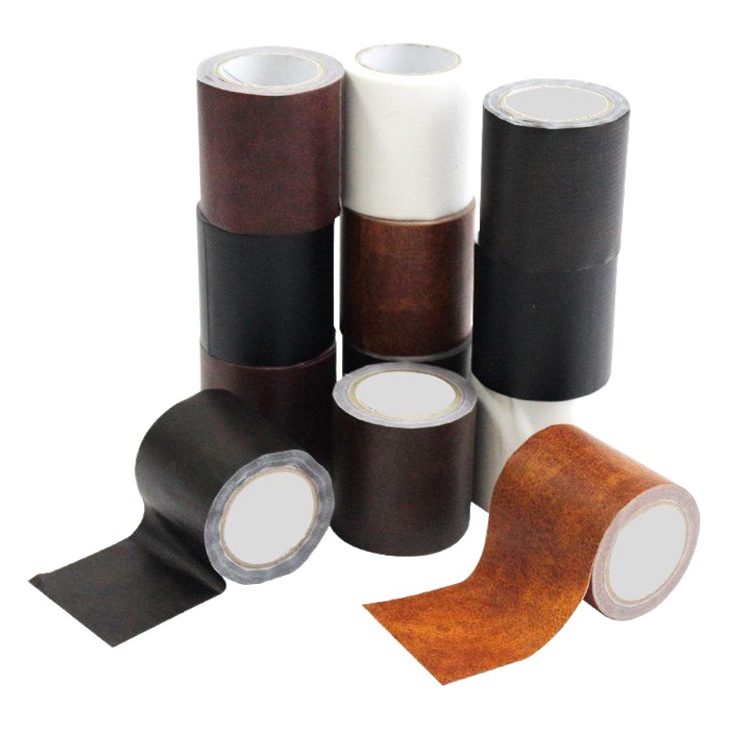 Los fabricantes suministran patrón de cuero artificial de alta cinta adhesiva decorativa reparación embellecer muebles piso bordeando línea cinta de reparación