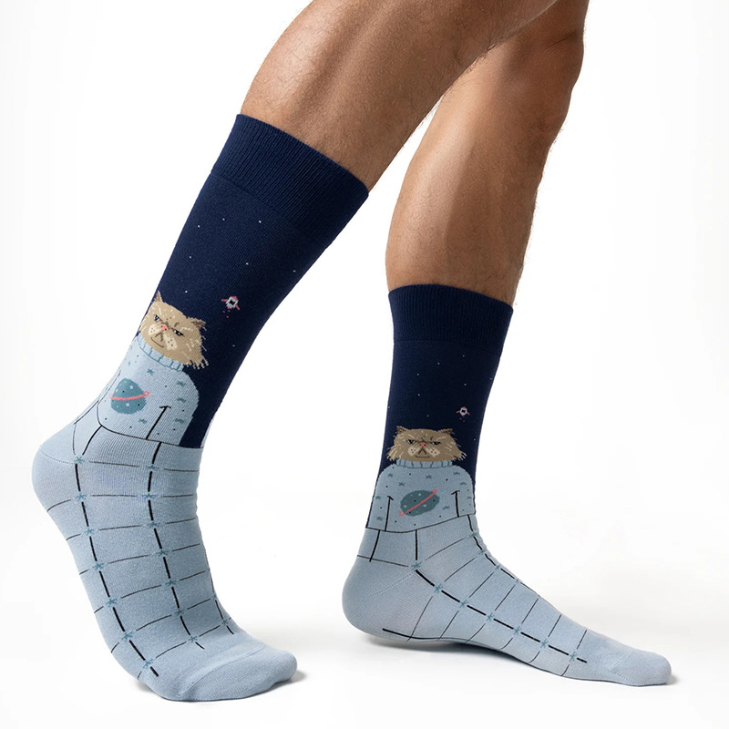 Unisex Einfacher Stil Klassischer Stil Farbblock Baumwolle Crew Socken Ein Paar display picture 6