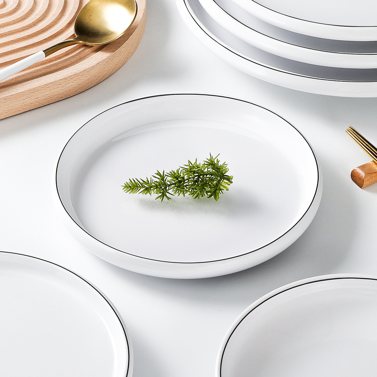 Restaurant melamine tableware plate round commercial hotel restaurant restaurant dish imitation porcelain dish cold dish cold dish dish dish