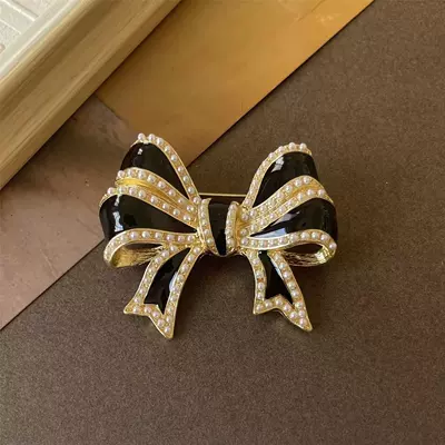 Retro Palace French Bow Yaxa sancaqları - black