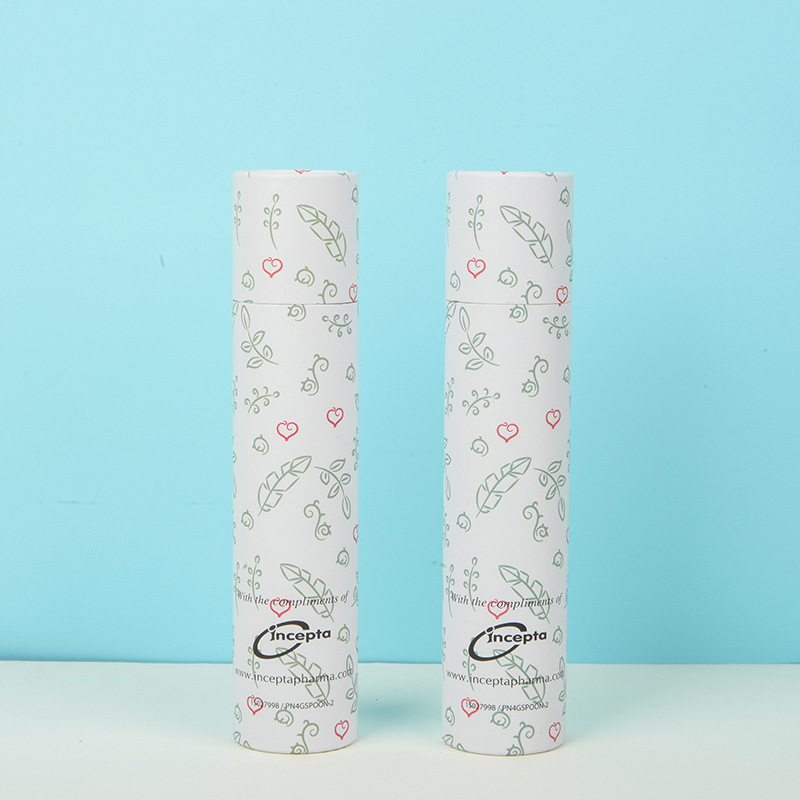 厂家批发化妆品精油瓶包装盒彩色印刷牛皮纸茶叶圆形纸筒盒子直供