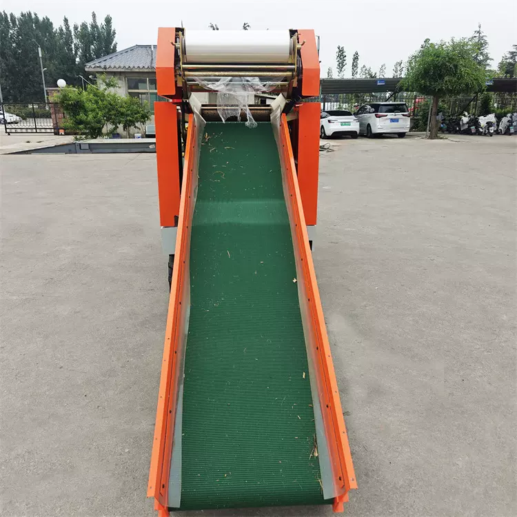 60双包膜青储打包机 皮带式饲草青贮裹包机 牛场养殖圆捆机发酵好