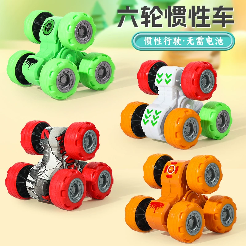 360 градусов переворачивает детскую инерцию автомобиля шестиколесный трюк детский мальчик игрушка внедорожник киоск оптовая продажа