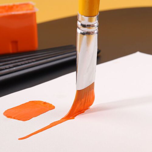 Nylon hair oblique peak brush set water chalk single digital oil painting acrylic paint watercolor pen painting row brush