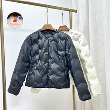 鑫阁2025新款冬季羽绒服马甲女轻薄保暖内胆短款衣服内搭90白鸭绒